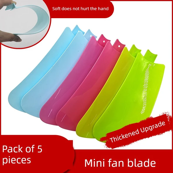 Küçük Fan Kanadı - Pembe Kırmızı - 17.5cm Uzunluk - 2.2cm Soket - 10 Parça - 6