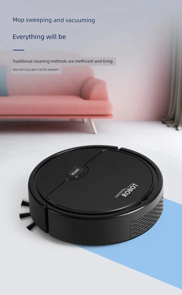 Akıllı Süpürme Robotu Vakum Mop 5'ü 1 Arada Spreyli - K250A Beyaz - 9