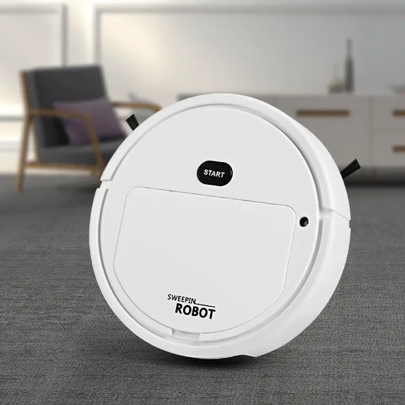 Akıllı Süpürme Robotu Vakum Mop 4'ü 1 Arada Spreyli - K235A Siyah - 5
