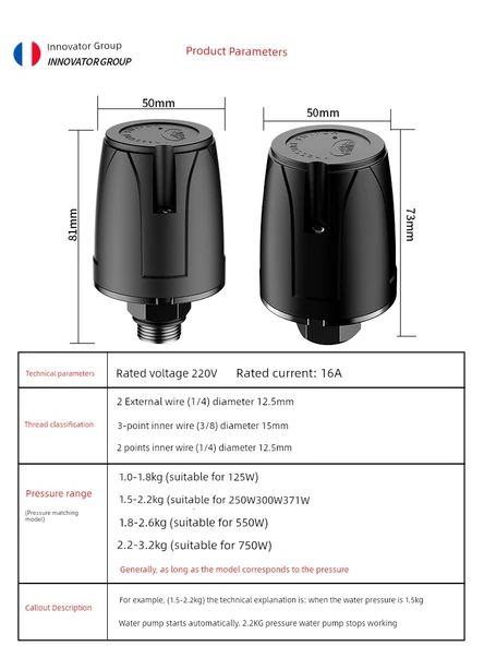 Kendiliğinden Primelenen Su Pompası - Black King Kong 2 Dış Tel - 2.2-3.0kg - 5