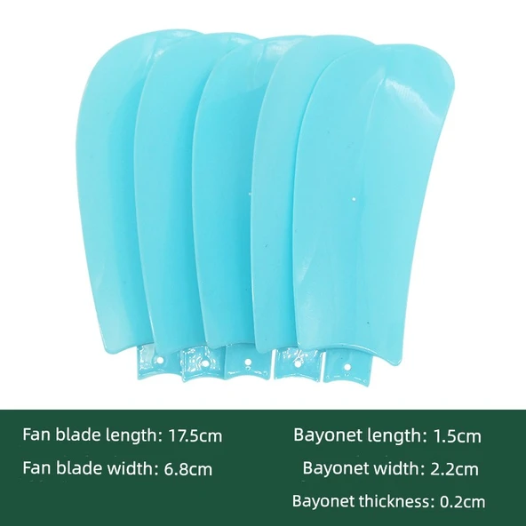 Küçük Fan Kanadı - 25cm Uzunluk - 4.1cm Soket - 10 Parça - 8
