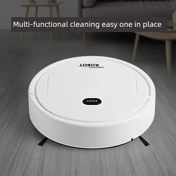 Akıllı Süpürme Robotu Vakum Mop 5'ü 1 Arada Spreyli - K250A Beyaz - 4