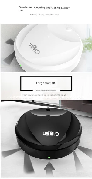Otomatik Süpürme Robotu Vakum Mop - İvory Beyaz (Çekim Süpürme Çekme) - 8