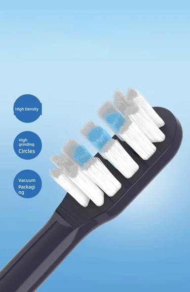 Elektrikli Diş Fırçası Başlığı - Antibakteriyel Beyaz + Hassas Beyaz 3 Adet - T301/T302/T501 - 6