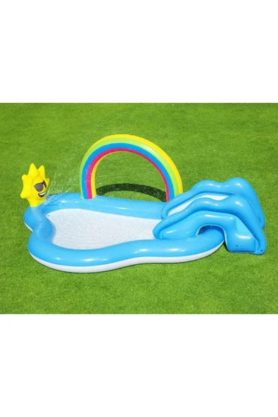 53092 Kaydıraklı Gökkuşağı Fiskiyeli Havuz/2,57-1,45cm - 5