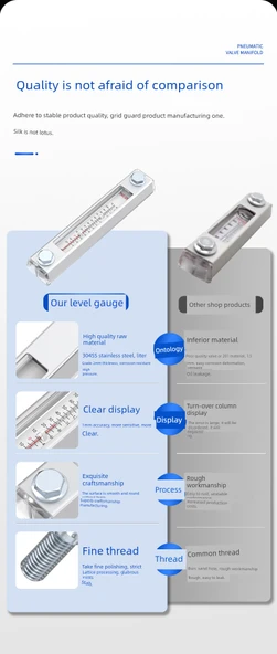 Şeffaf Yağ Seviye Göstergesi - YWZ-127 Termometresiz - Resim 12