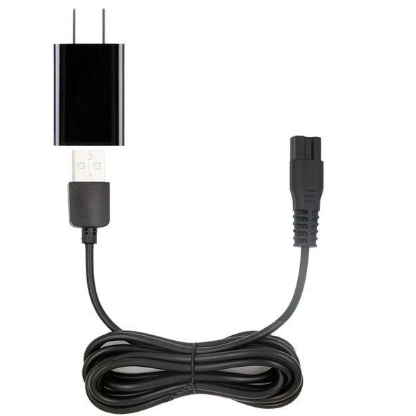 Saç Traş Makinesi Şarj Aleti - A7/A8 - USB Şarj Kablosu + Şarj Başlığı