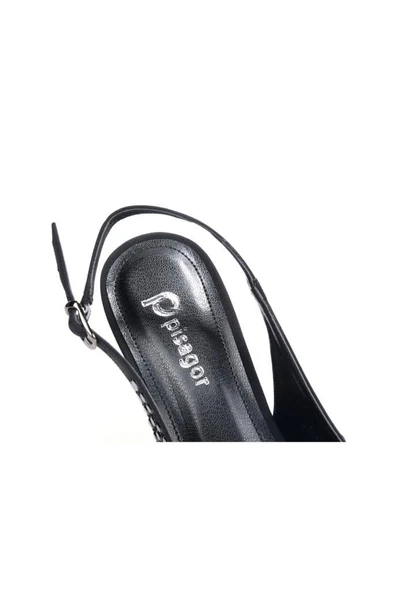 Pisagor Ps-32150 Kadın 7 Cm Arkası Açık Abiye Stiletto Ayakkabı - 5