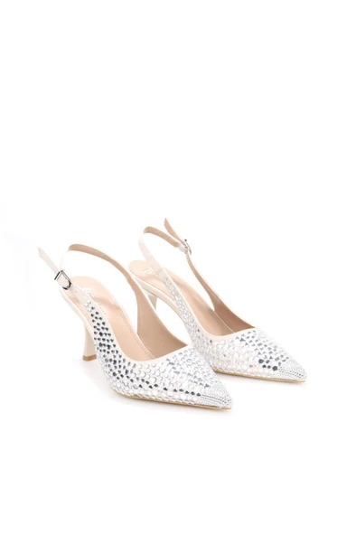 Pisagor Ps-32150 Kadın 7 Cm Arkası Açık Abiye Stiletto Ayakkabı - 6