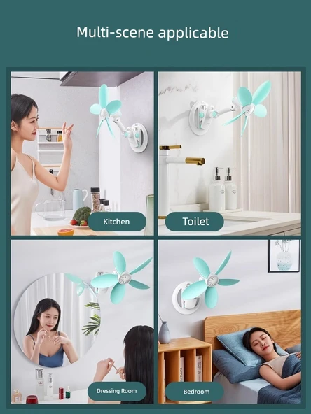 Mini Klip Fan - Standart + 2m Sesli Uzatma Kablosu - 3
