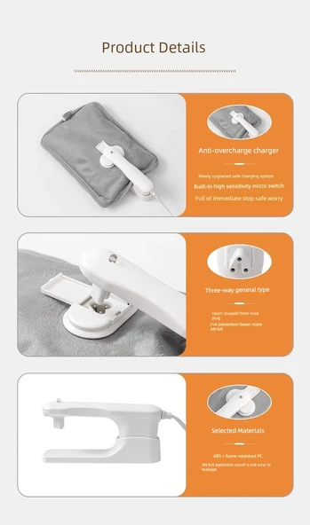 Isıtıcı Yastık Şarj Kablosu - Patlama Önleyici Klips - 3C Sertifikalı - 1 Paket - Güvenli Otomatik Kapatma - 9
