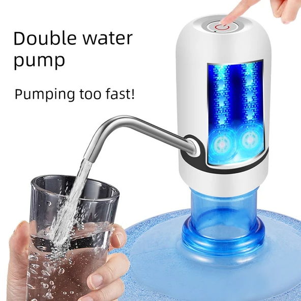 Elektrikli Varil Su Pompası - Çift Pompa Beyaz - Hızlı Su