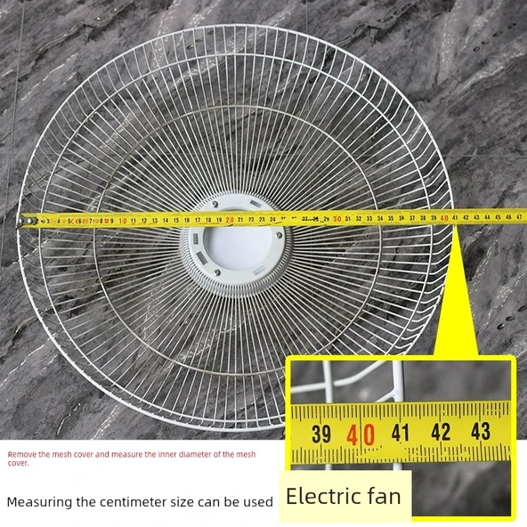Evrensel Elektrikli Fan File Kapağı Sabit Halka - 14 inç Mavi (41cm Çap) - 9