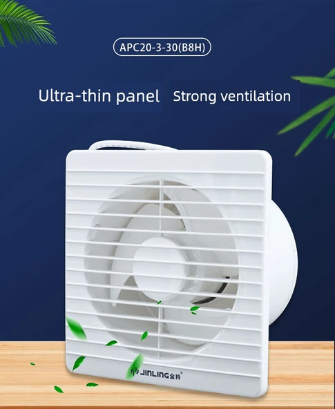 Banyo Egzoz Fanı - 8 İnç - Düz Metal Açıklığı: 181-200mm - 6