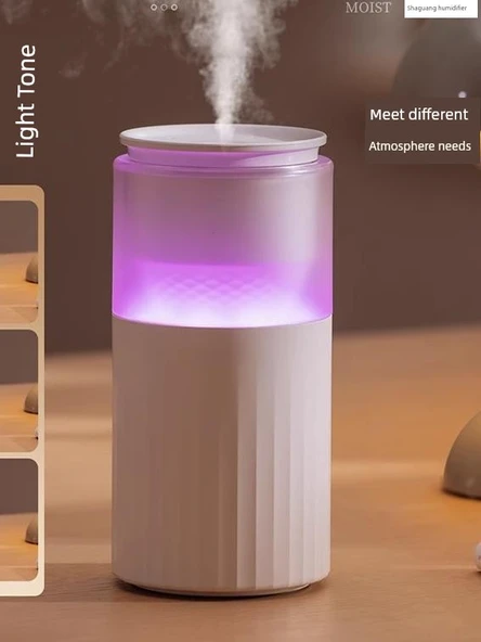 USB Taşınabilir Nemlendirici - Klasik Siyah - Çift Amaçlı Şarj - 6