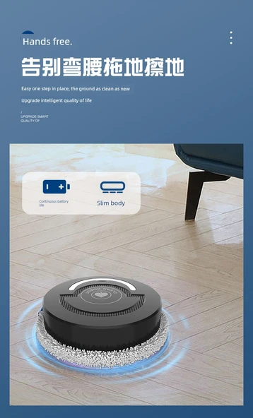 Akıllı Ev Süpürme Robotu - Sessiz Mop Temizlik Makinesi - P10S Su Versiyonu - 8