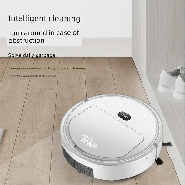 Şarjlı Akıllı Süpürme Robotu K235 Taşınabilir Kutu Beyaz - 2