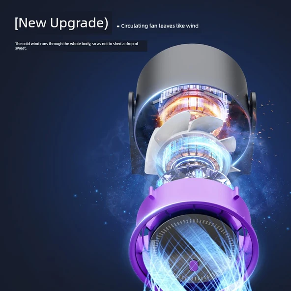 Taşınabilir Masaüstü Fan - Dyson Gri - Yedi Spiral Fan Kanadı - Akıllı Zamanlama - Dijital Ekran - Gürültü Azaltma - 3