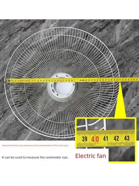 Evrensel Elektrikli Fan File Kapağı Sabit Halka - 14 inç Mavi (41cm Çap) - 3