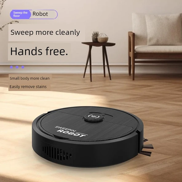 Akıllı Süpürme Robotu - Beyaz APP Su Tankı - 3