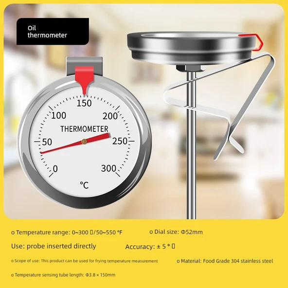 Gıda Termometresi - 15cm Prob 0-300 ℃