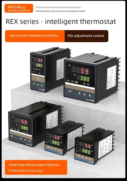 REX-C100 Sıcaklık Kontrol Cihazı - C100 Evrensel Giriş Katı Hal Çıkışı - 7