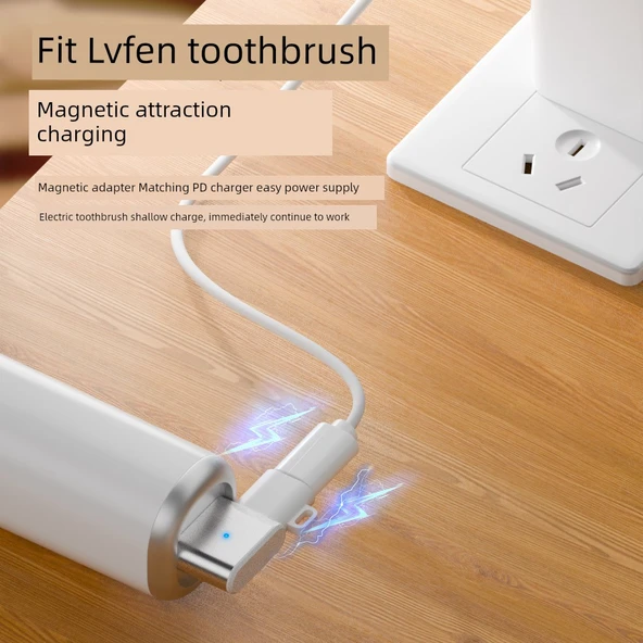 USB-C'den Manyetik Dönüştürücü - Elektrikli Diş Fırçası - 3