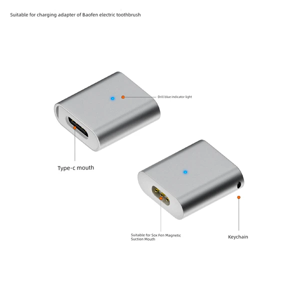 USB-C'den Manyetik Dönüştürücü - Elektrikli Diş Fırçası - 1