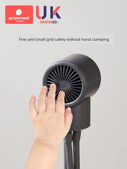 Ahtapot Fan - Zeller Gri - 1200MAH - USB Şarjlı - Sivrisinek Kovucu Işık - 5