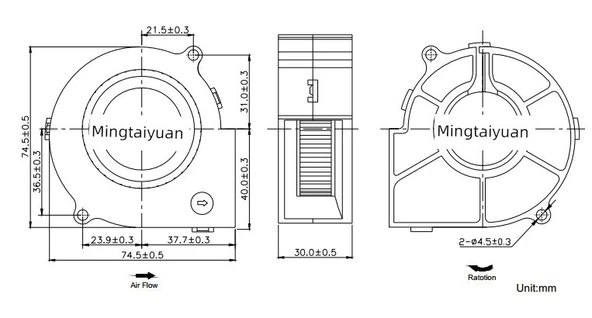 Sessiz Turbo Fan Nemlendirici - Mute 24V - 8