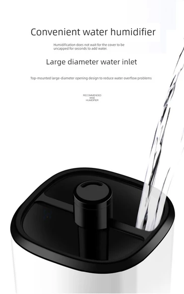 2024 Yeni Nemlendirici - Dijital Ekran LCD Dokunmatik 4L - 6