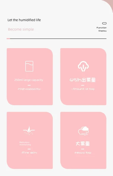 USB Hava Nemlendirici 250ml - Genç Yetişkin Pudra - Resim 9