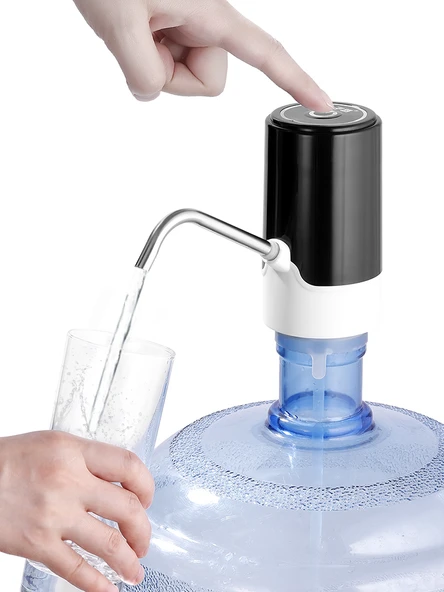 Elektrikli Su Dispenseri - Çift Pompa Siyah + Düşük Ses + Hızlı Su Çıkışı - 6