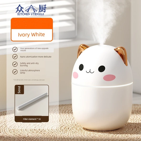 USB Hava Nemlendirici 250ml - Genç Yetişkin Pudra - Resim 2