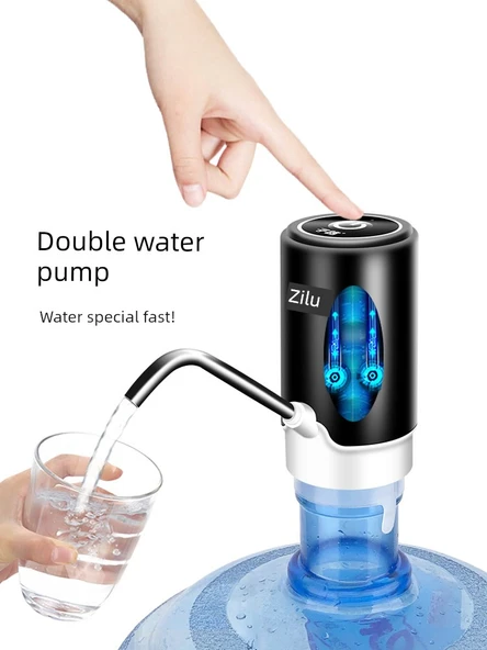 Elektrikli Su Dispenseri - Çift Pompa + Miktar Kontrolü + Düşük Ses + Hızlı Su Çıkışı + TC Şarj Portu - 2