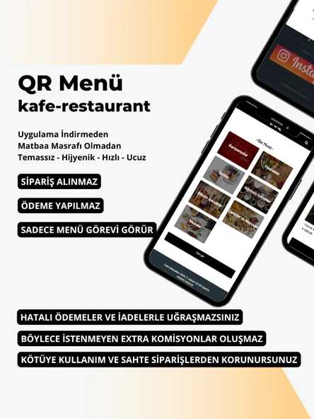 QR Menü Yazılımı Kafe , Lokanta , Otel İçin Temassız Dijital Menü  Online Kare Kod Menü - 7