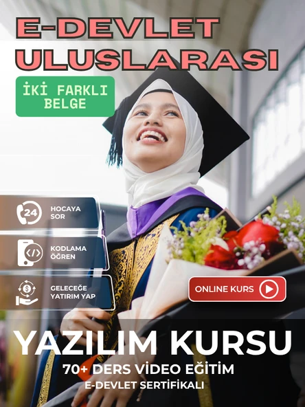 Sertifikalı Online KODLAMA Yazılım Eğitimi PROGRAMLAMA Kursu - 6