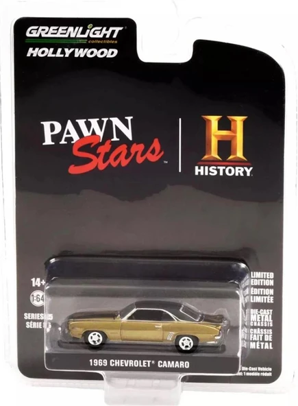 GreenLight 1969 Chevrolet Camaro Pawn Stars 1/64 Model Araba