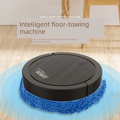Elektrikli Mop Süpürme Robotu - Siyah - ZH608 - 5