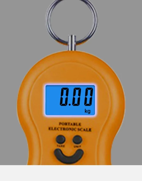Taşınabilir 50kg Elektronik Terazi - Mavi - 12