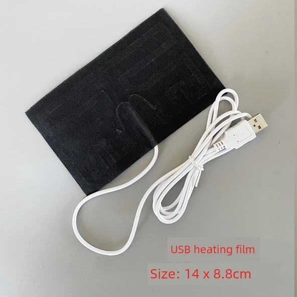 USB Isıtıcı Yastık - 5V - 3W - 1.2m Veri Kablosu ile - 4
