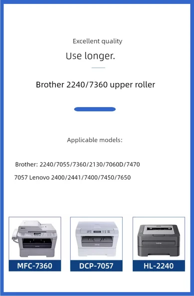 Fuser Rulmanı - Brother 2240 7055 7360 2130 7060D 7470 7057 - Lenovo 2400 2441 7400 7450 7650 - 7