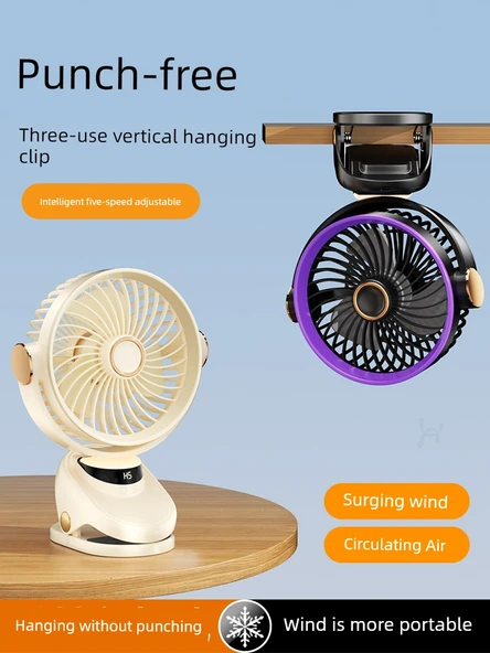 8 İnç USB Elektrikli Klip Fan - Koleksiyon Artı Satın Alma - Hızlı Deneme - 2