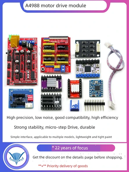 DRV8825 Stepper Motor Değirmeni - 3D Yazıcı - 4