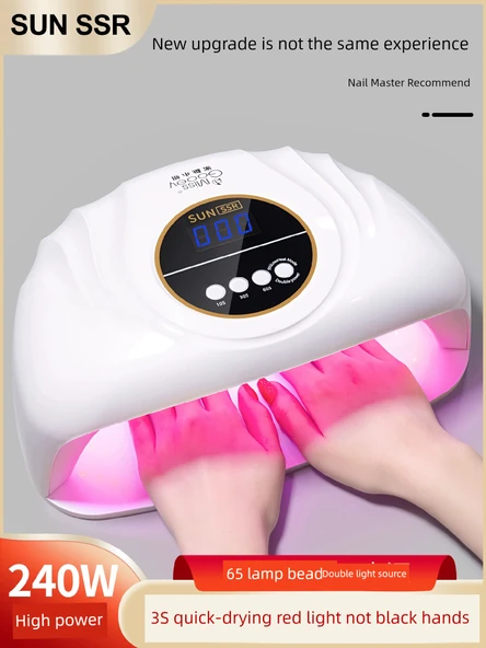 Hızlı Kuruyan LED Oje Lambası - 3 Saniye 240W Kırmızı Işık - 2
