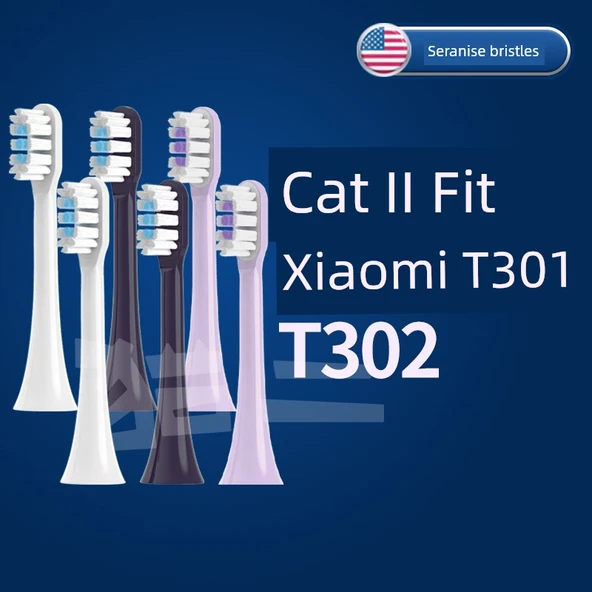 Elektrikli Diş Fırçası Başlığı - Koyu Mavi * 4 (T301/T302 için uygun) - 2