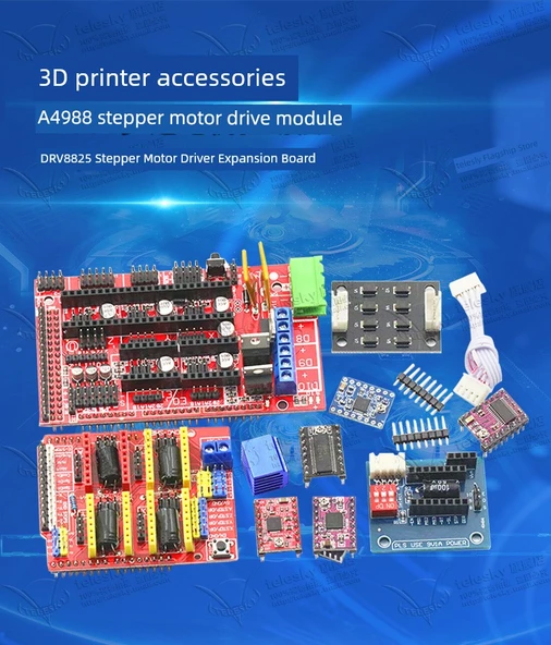 TMC 2208-1-2 Yükseltme Stepper Motor Sessiz Sürücü Modülü 256 Alt Bölüm - 8