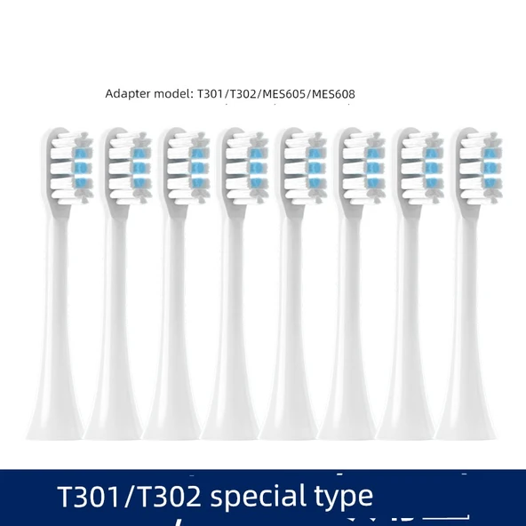 Elektrikli Diş Fırçası Başlığı - Beyaz * 8 (T301/302 için uygun)