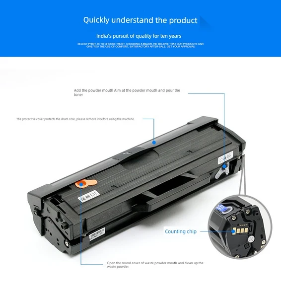 Uyumlu Toner Kartuşu - Süt Beyaz - 1500 Sayfa - Standart Versiyon - 12