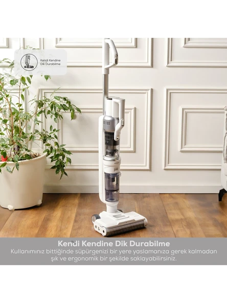 Karaca Aquaclean Pet 3in1 Islak Kuru Şarjlı Dikey Süpürge - 6
